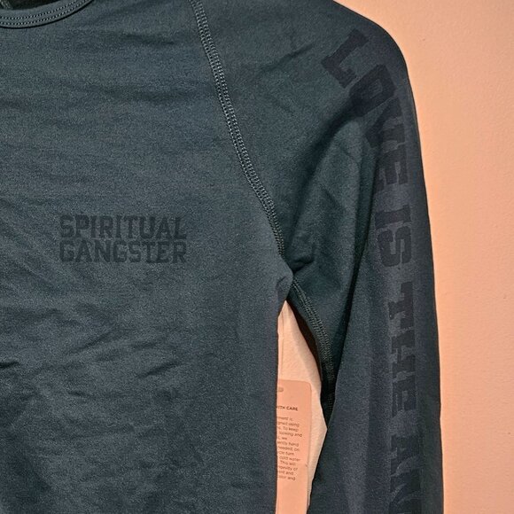 Spiritual Gangster "Love is the answer" Seamless long sleeve workout crop top - Picture 7 of 7